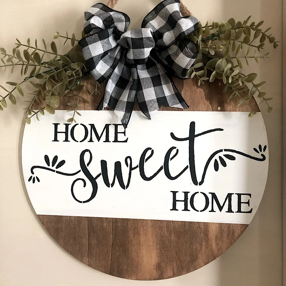 Handmade “Home Sweet Home” Wreath